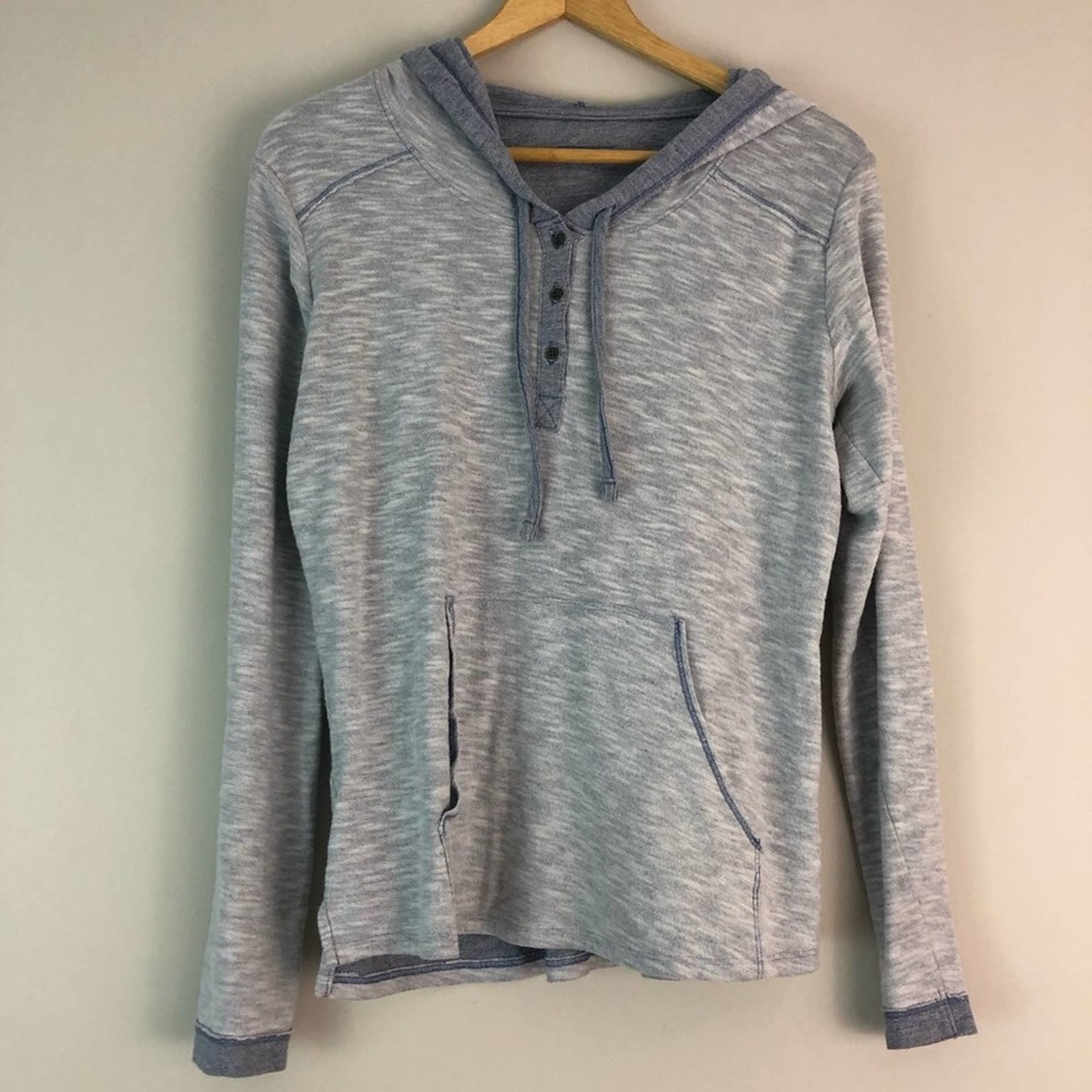 Columbia - Soft Relaxed Hoodie - Grey/Blue - Women’s M